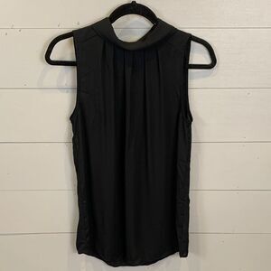 Who What Wear Sleeveless Black sheer Top size small